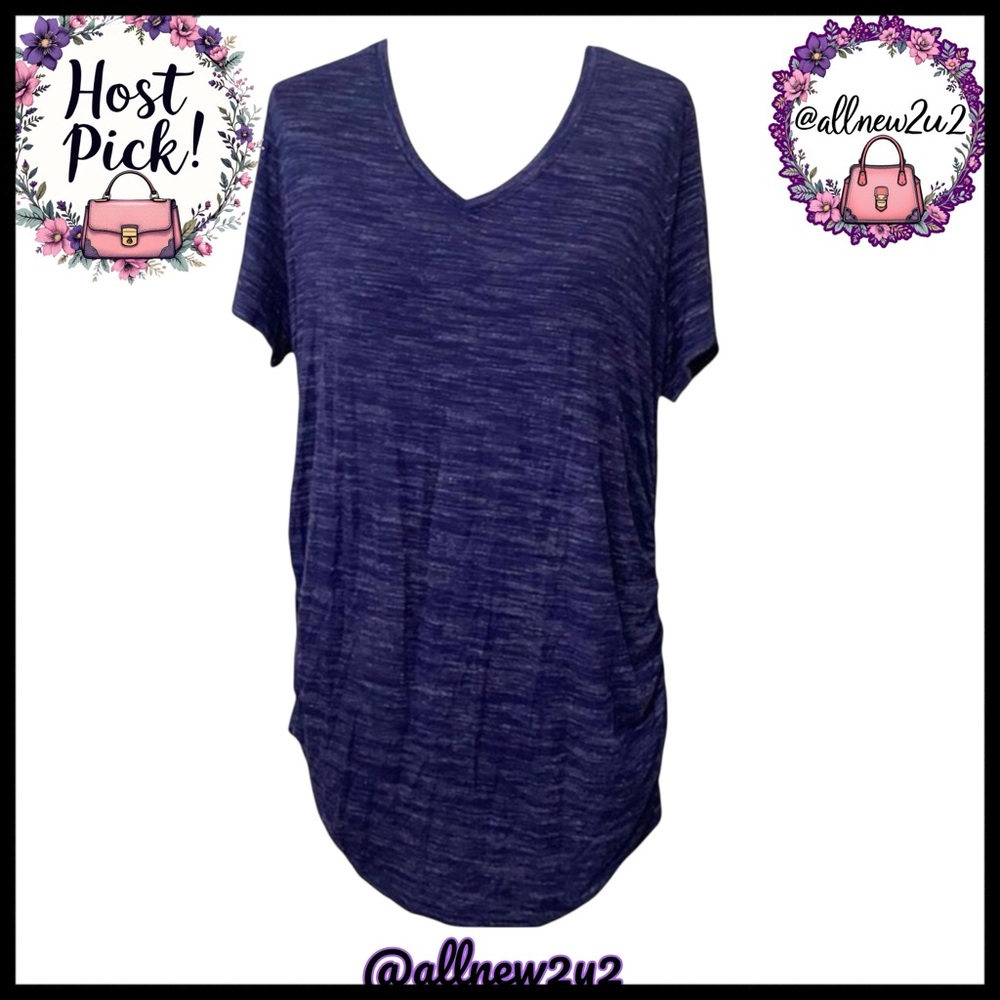 Motherhood Vneck Maternity Top Navy 1X